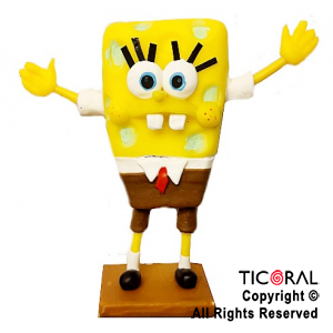 ADORNO BOB ESPONJA A. PORCELANA FRIA x 1